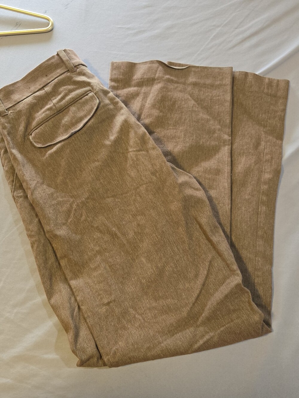 Joseph Abboud Men's Tan Casual Trousers